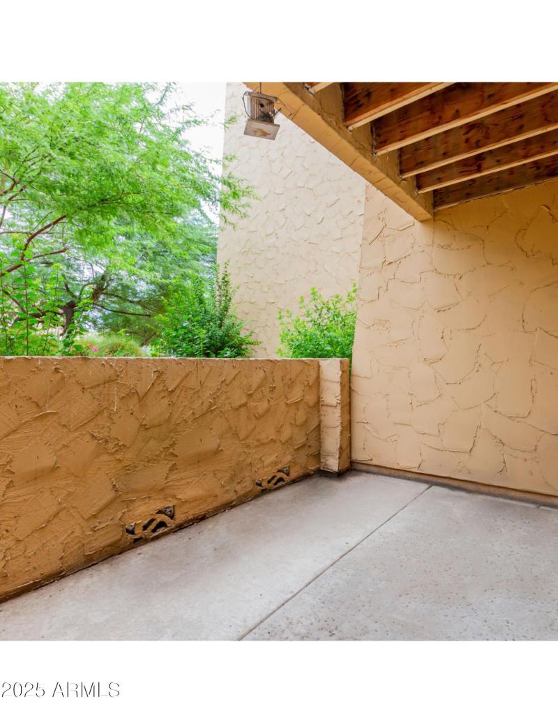 Oversized patio and rear grounds beyo