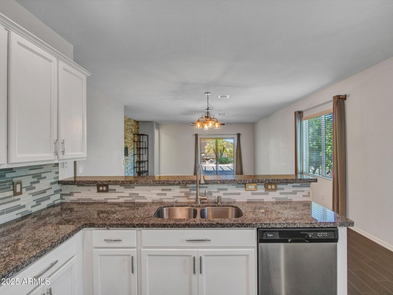 Bright Granite Kitchen View