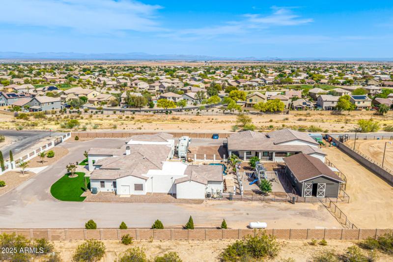 Aerial Side of Home