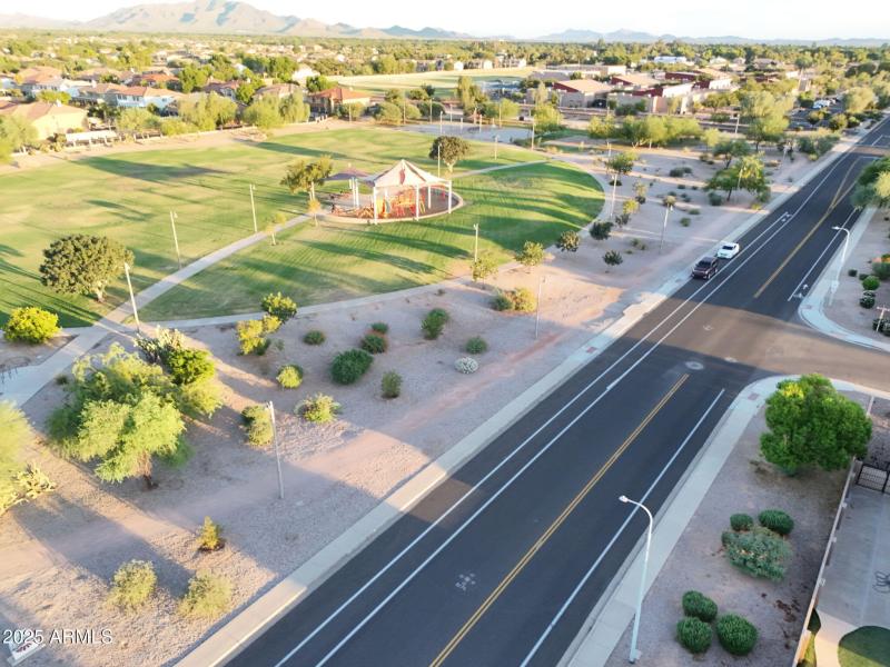 CITY PARK @ END OF STREET-DRONE