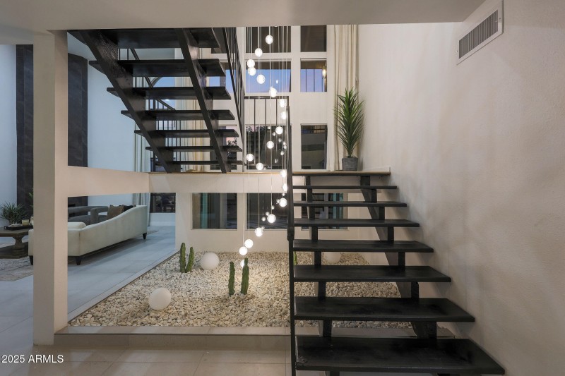 Zen Garden w/ 17ft chandelier