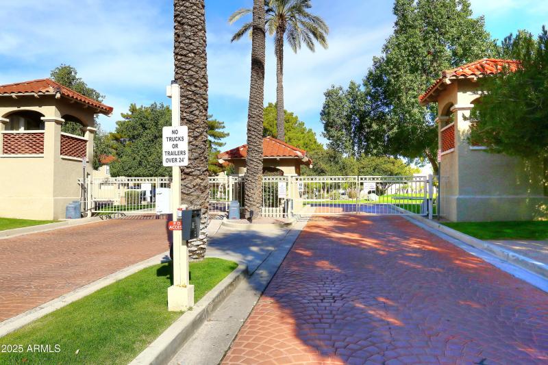 Gated entrance