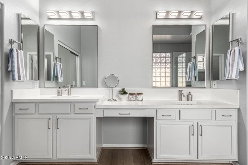 Dual Vanities in Primary Bath
