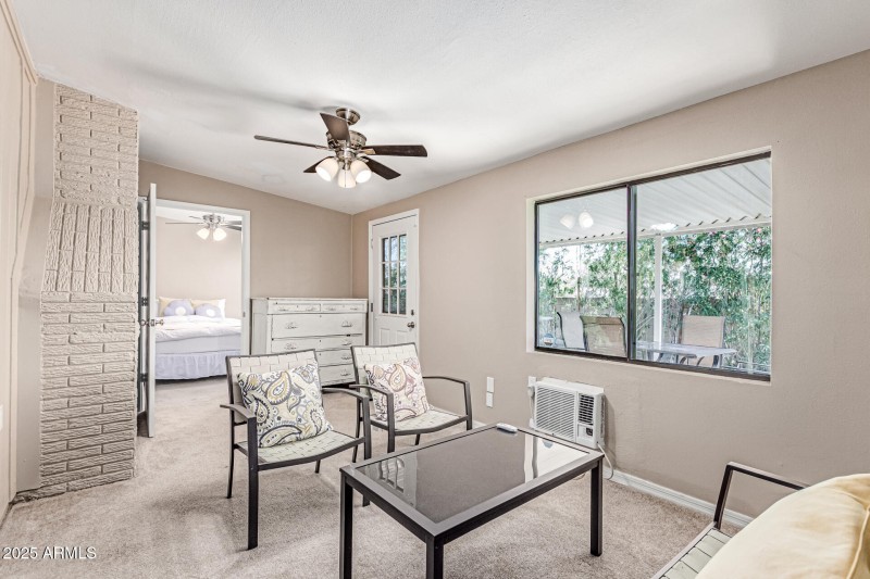 Sun room off of patio