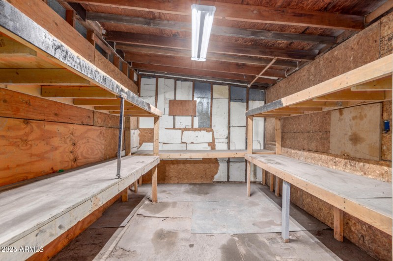 Storage in detached garage