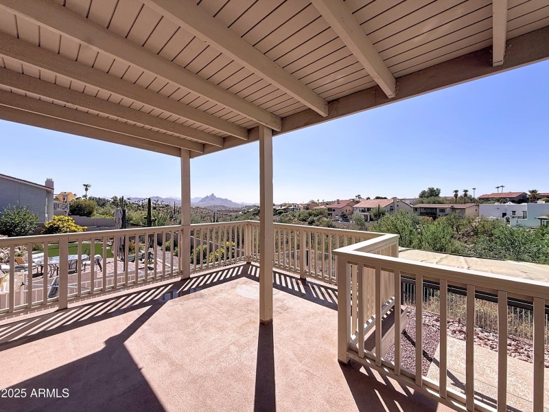 Spacious deck