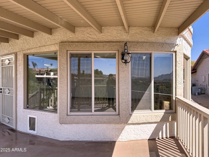 Windows out to deck