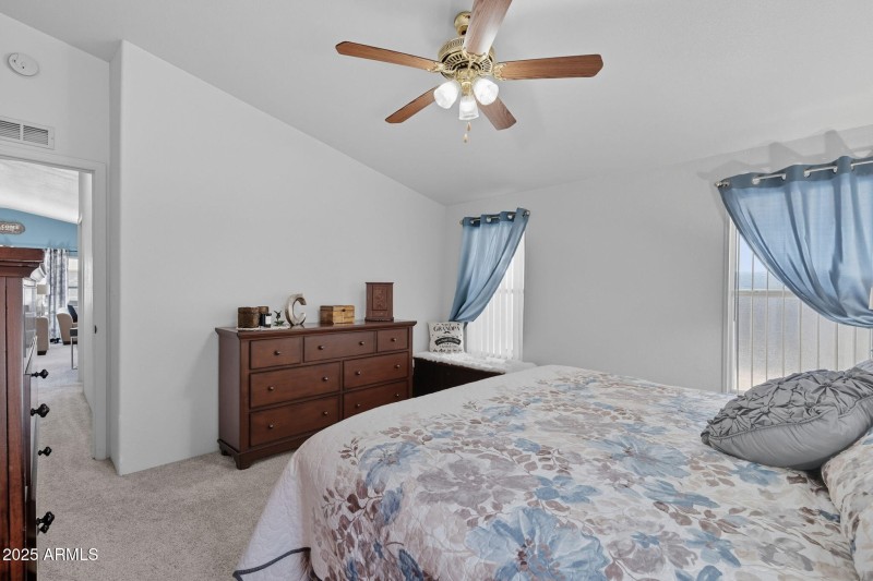 Master bedroom view towards hallway