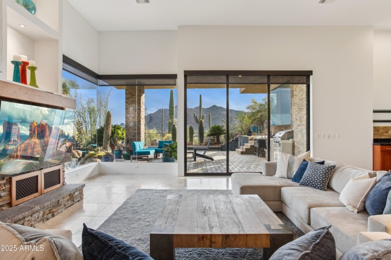 Great room with Black Moutain