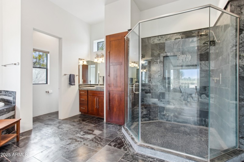 Custom walk in shower
