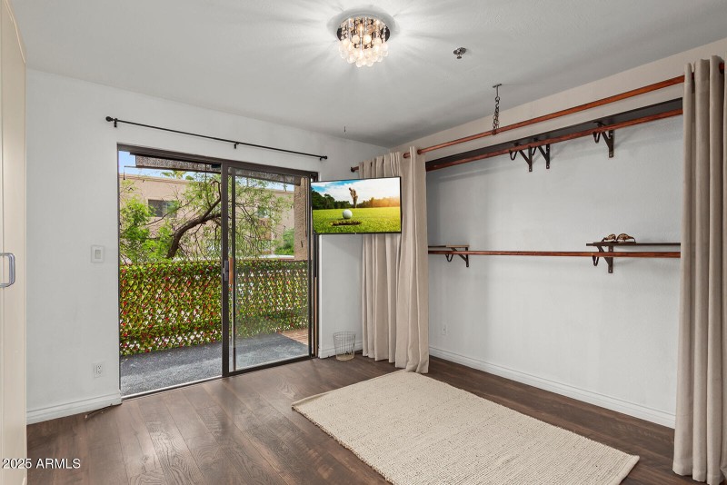 Custom closet in guest room