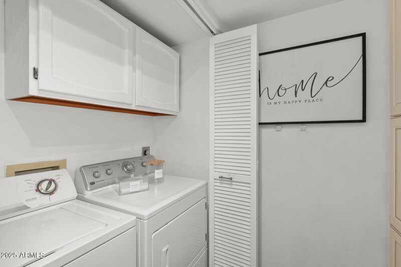 Laundry inside the unit