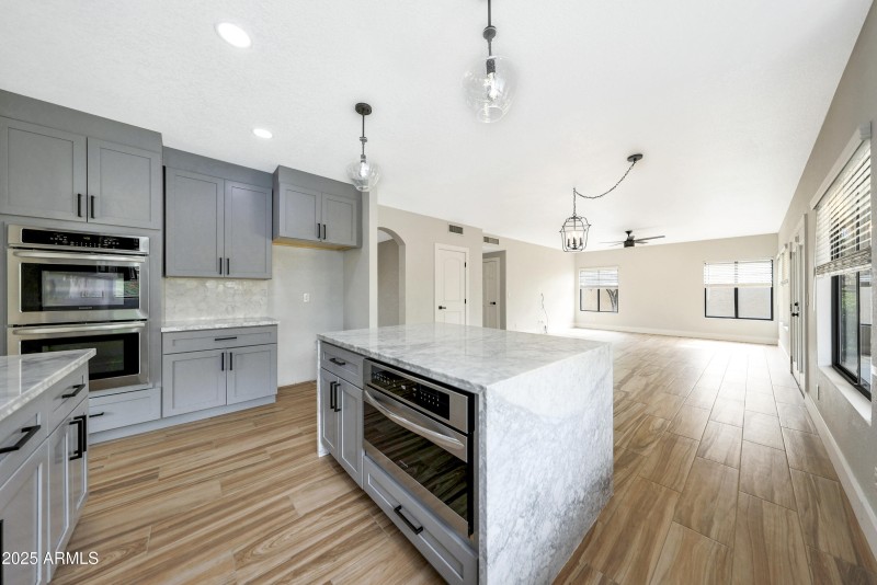 Kitchen is Open to the Family Room