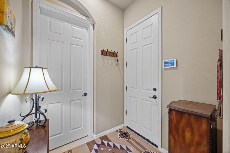 garage entry and storage