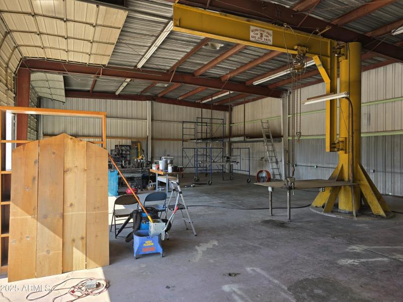 Interior of Garage Bays