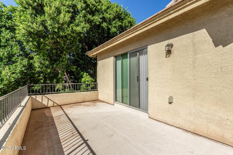 Balcony off primary bedroom