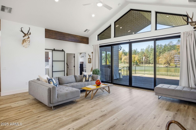 Living Room With Lake View