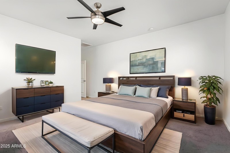 17466 W Echo Ln Primary Bedroom Staged