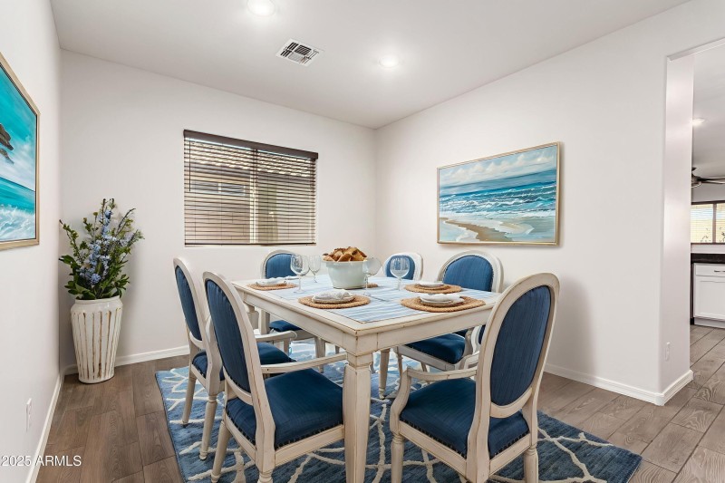 17466 W Echo Ln Dinning Room Staged