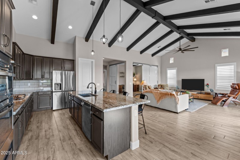 View from dining area