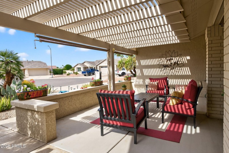 Large Covered Front Patio