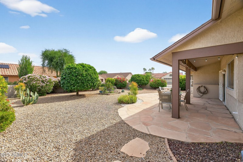 pool sized back yard