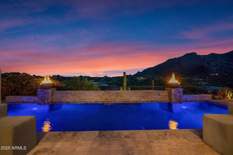 Fire and Waterfall Features