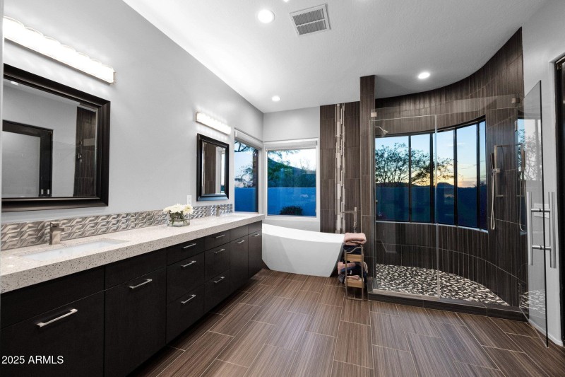 Primary Bath, Customized Closet