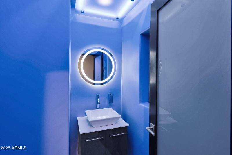 Powder Room w/ State of the Art Lighting