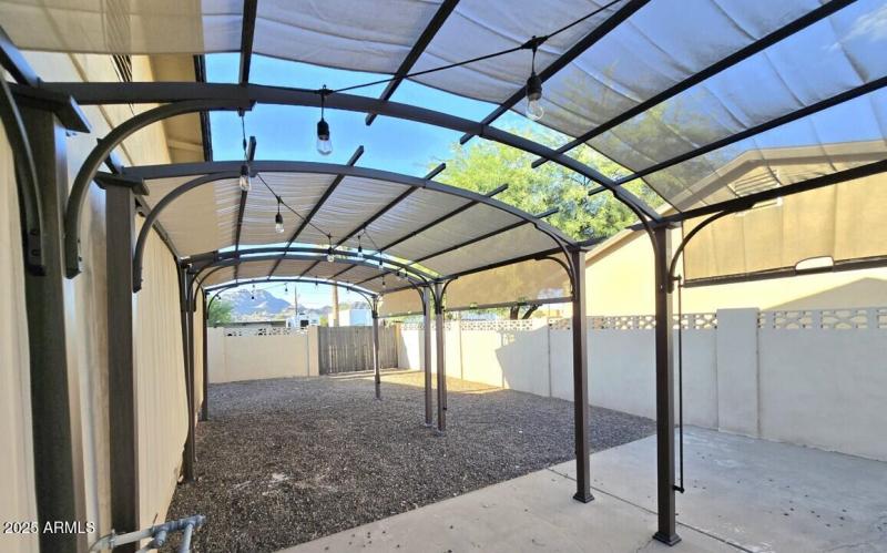 Covered Section West Side Yard Area