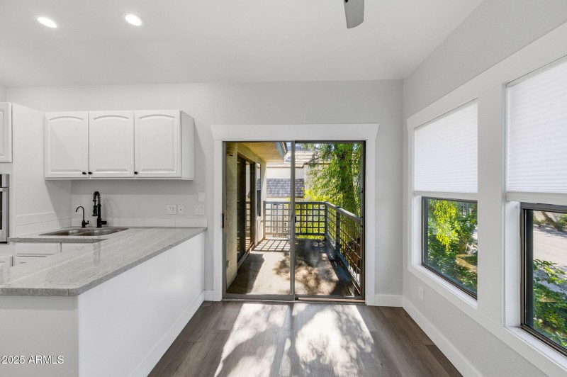 Eat in kitchen with patio access