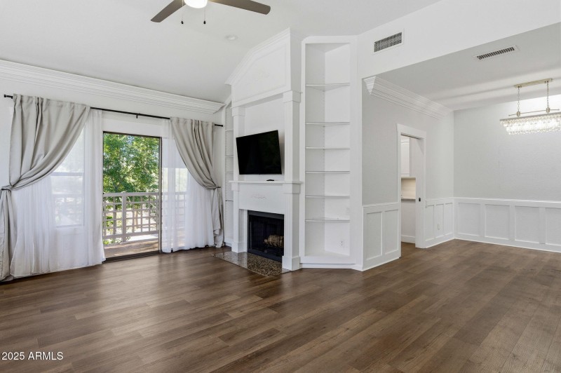 View from top of stairway