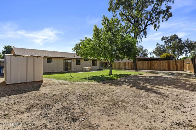 Backyard + Storage Shed