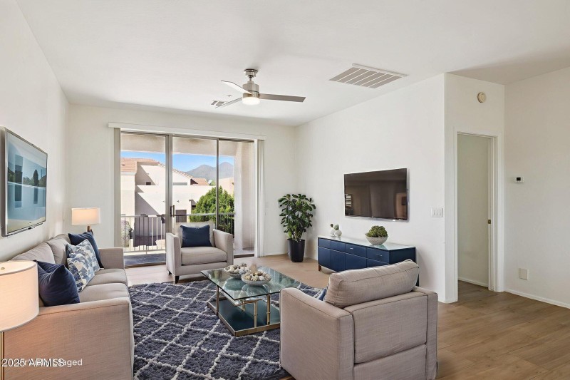 Virtually staged Great room