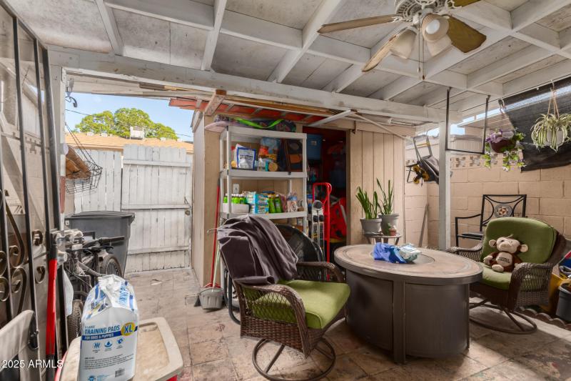 Private Patio With Seating Area