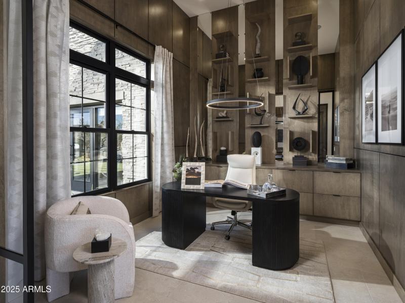 Office W Built-In Shelving