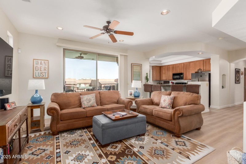 Light and Bright, open to kitchen