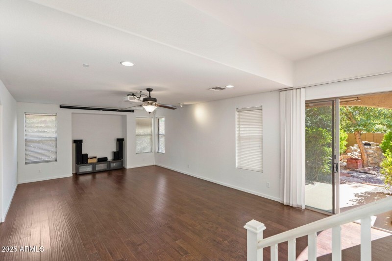 Great Room w/Theater & Sliders to Patio