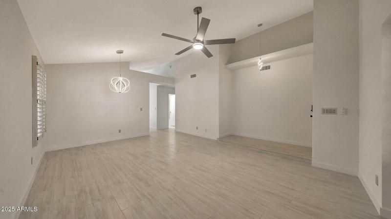 Main living room - New tile flooring