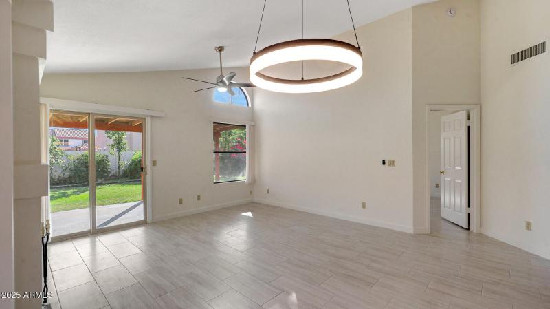 Family room - New light fixture