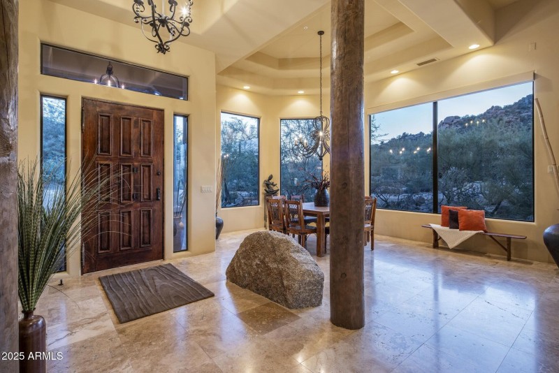 Inviting Foyer with Desert Views