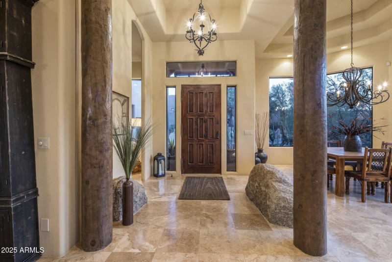 Warm Entry with Boulder Accent