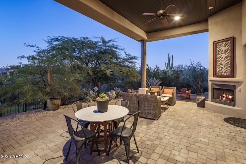 Cozy Outdoor Fireplace