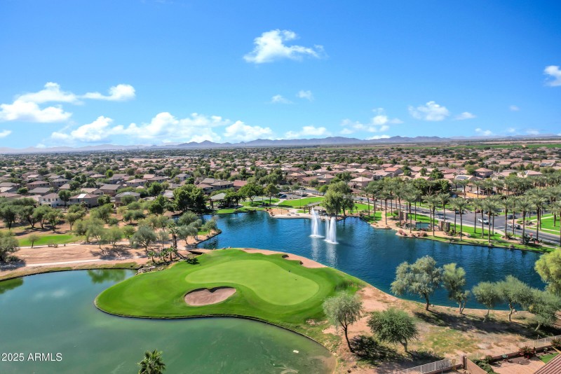 Lake at Subdivision Entrance
