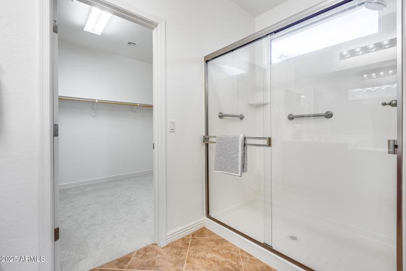 Shower in Master Bathroom