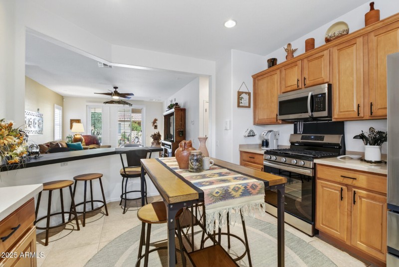 Room for an island or small table