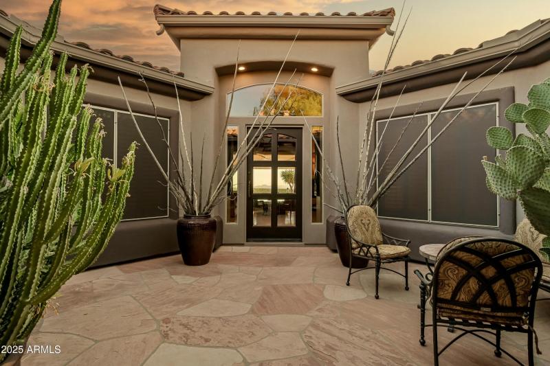 Inviting Courtyard Entry