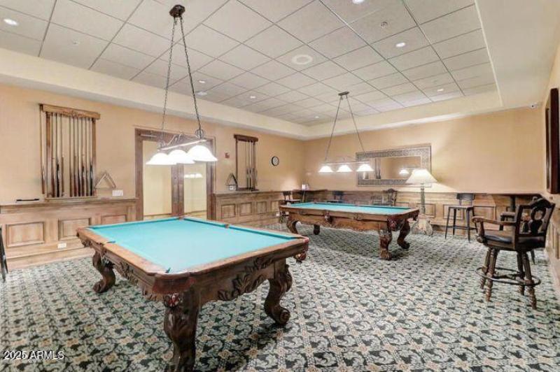 billiards room