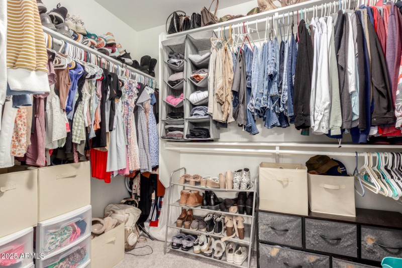 Primary walk-in closet very spacious