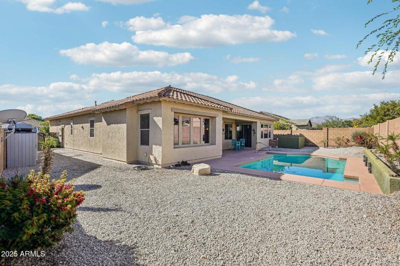 59 Pool, Back and East side of house RV